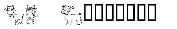 KR Barnyard Scraps font preview